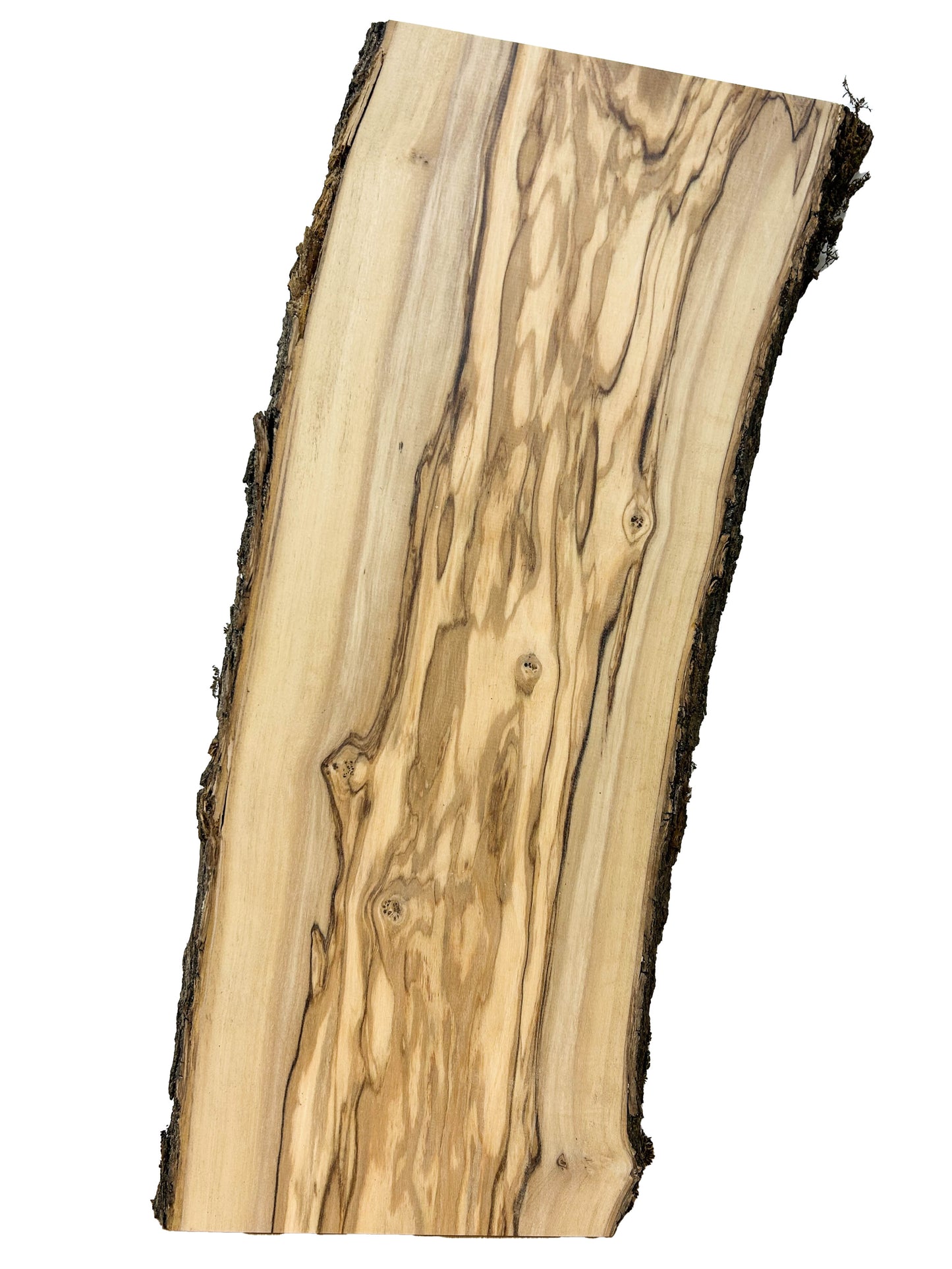 OLIVEWOOD: Italian Live Edge Figured, Cutting Boards 18"x 7"x .75" - WE957