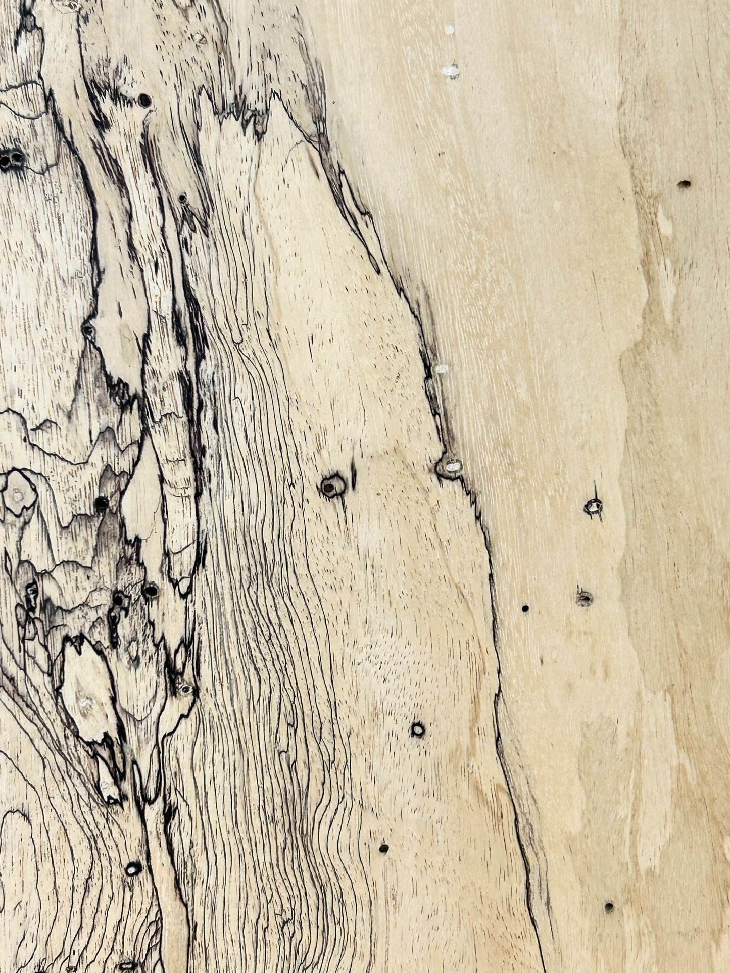 Tamarind, Indian Spalted FIGURED board - 48" x 6.5" x .75" WE1063