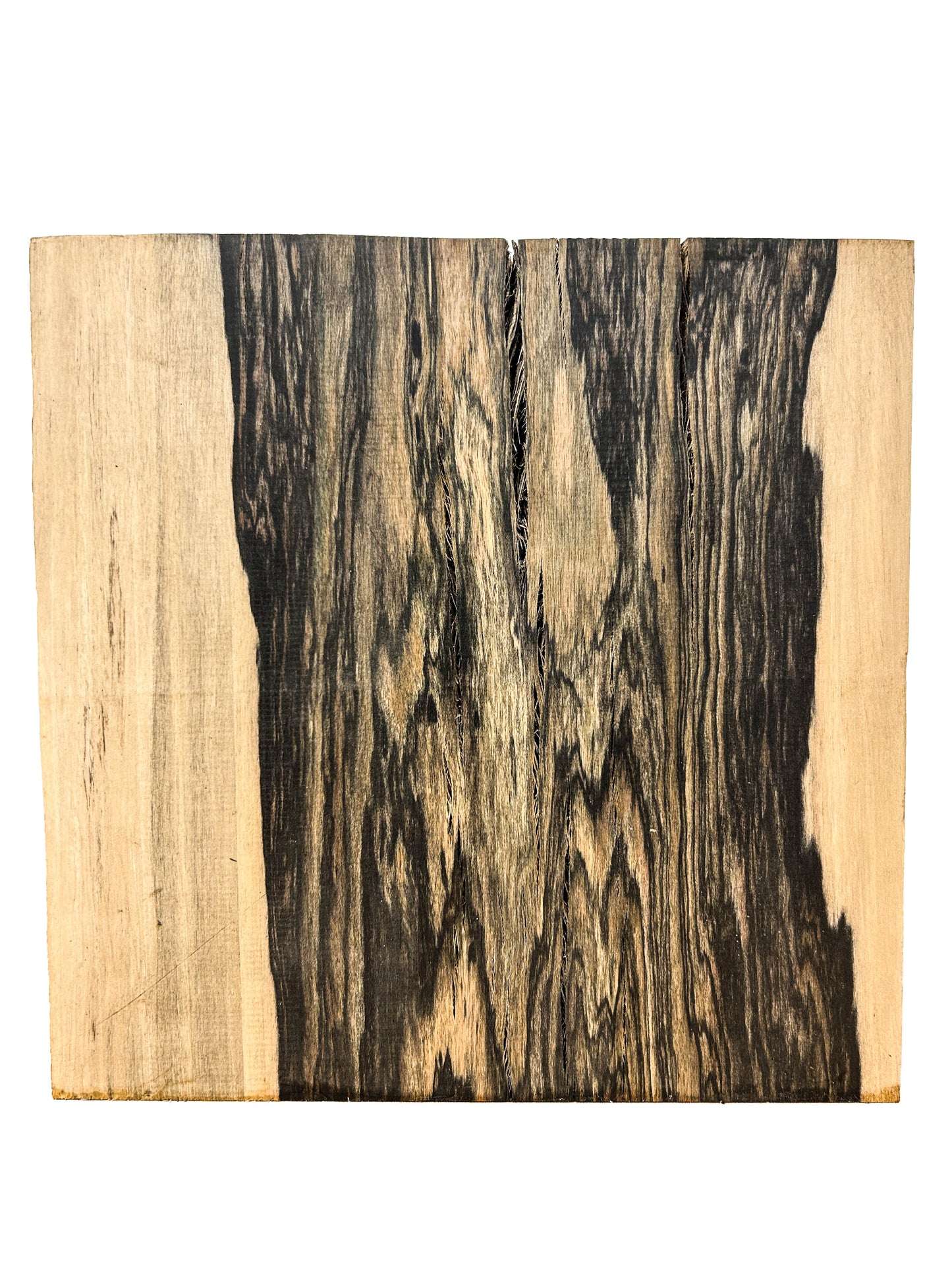 Ebony, Black & White/Pale Moon Striking Bowl Blank - 7.5" x 7.5" x 1.75" WE1075