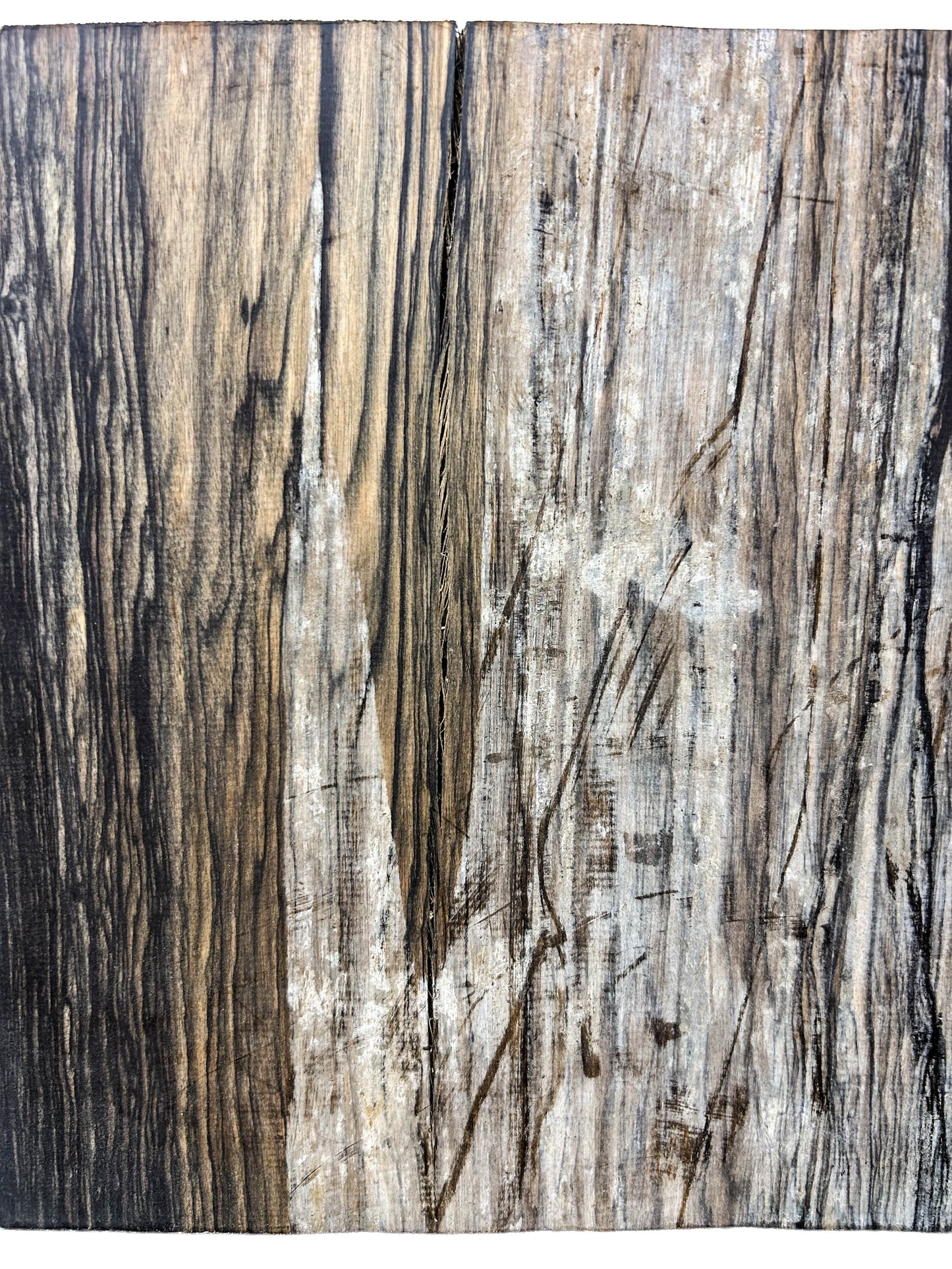 Ebony, Black & White/Pale Moon Striking Bowl Blank - 9" x 9" x 1-5/4to1-3/4" WE1076