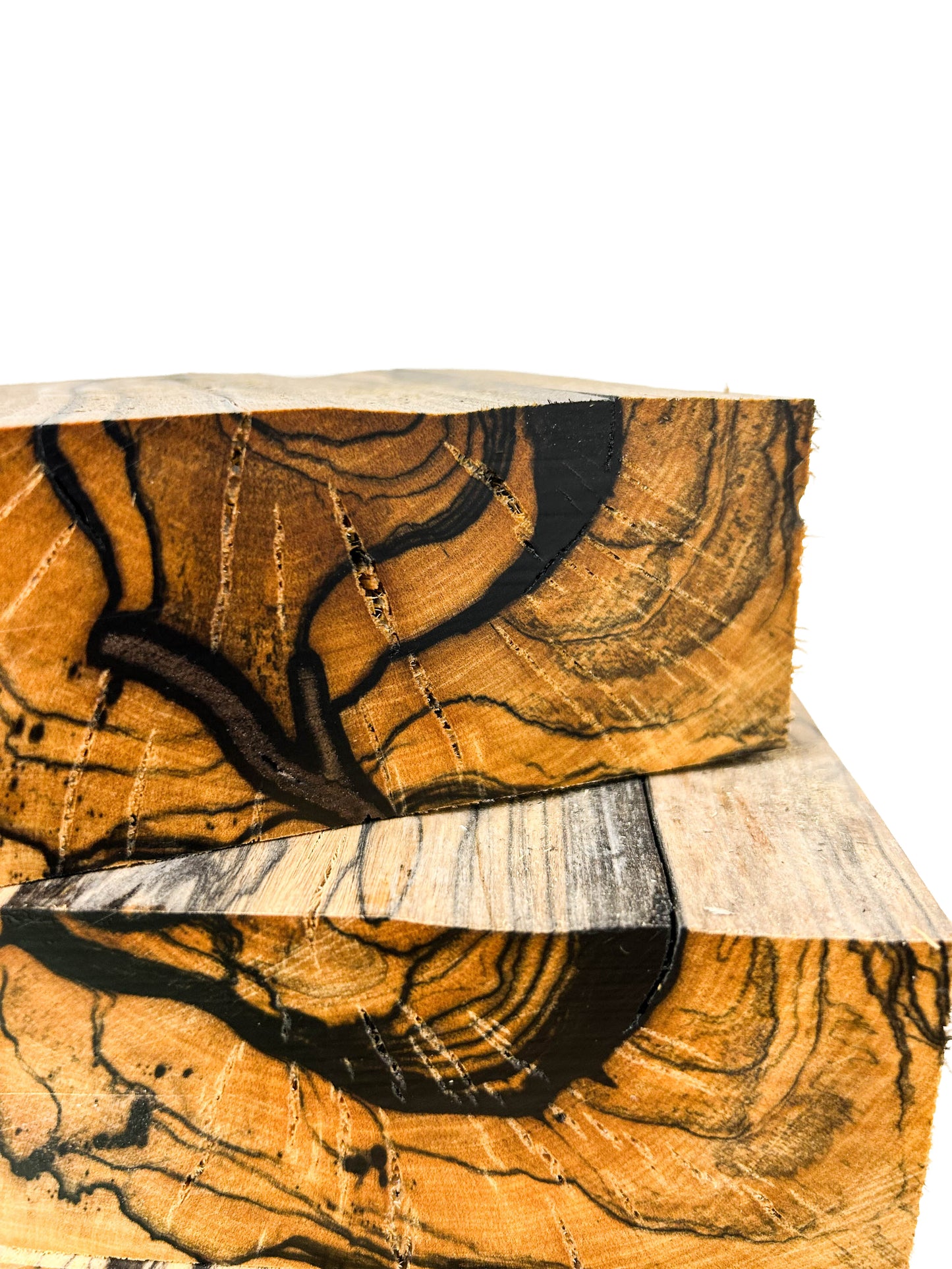 Ebony, Black & White/Pale Moon Striking Bowl Blank - 5" x 5" x 2.25" WE1077