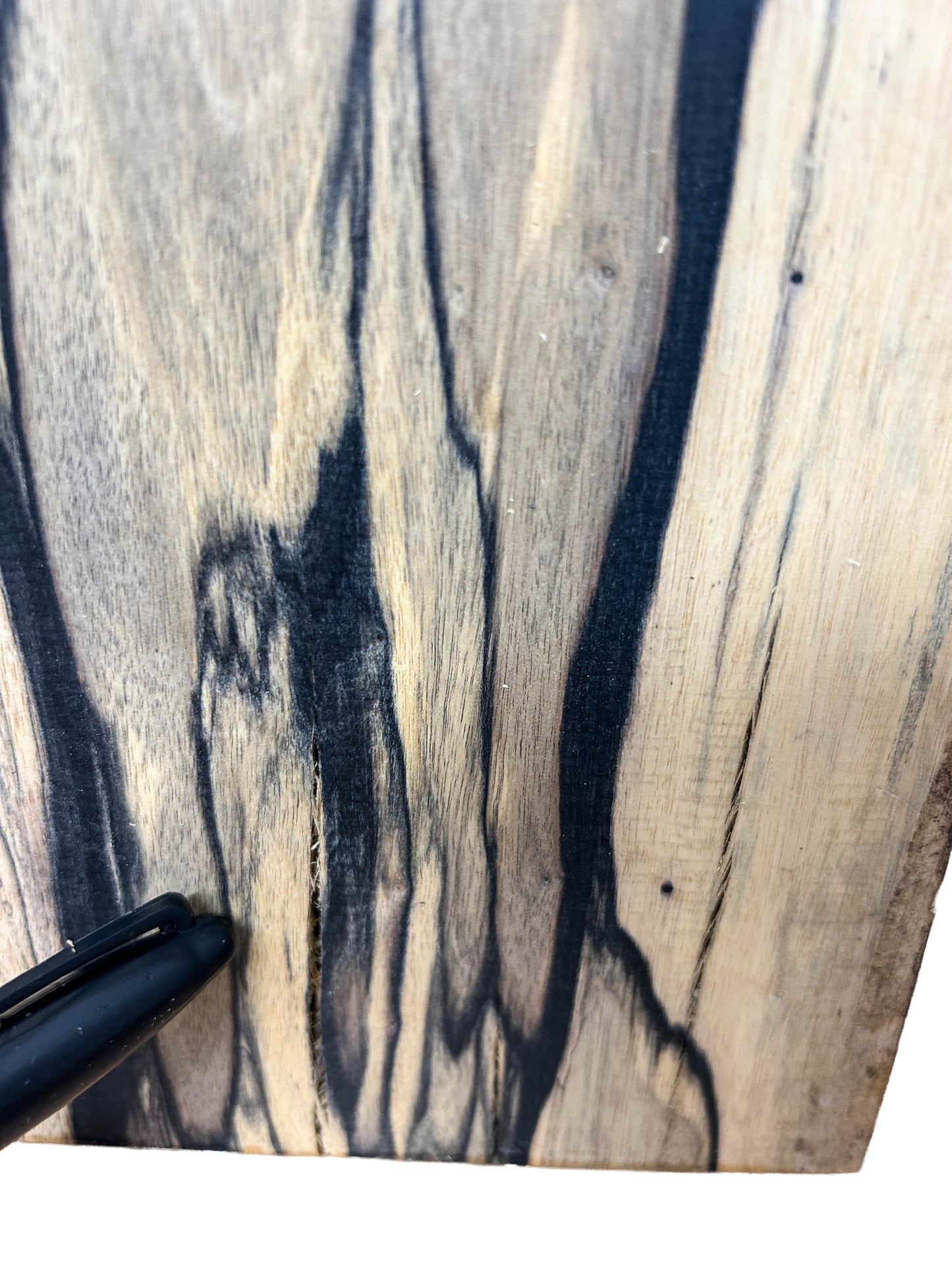 Ebony, Black & White/Pale Moon Striking Bowl Blank - 6.5" x 6.5" x 2" WE1079