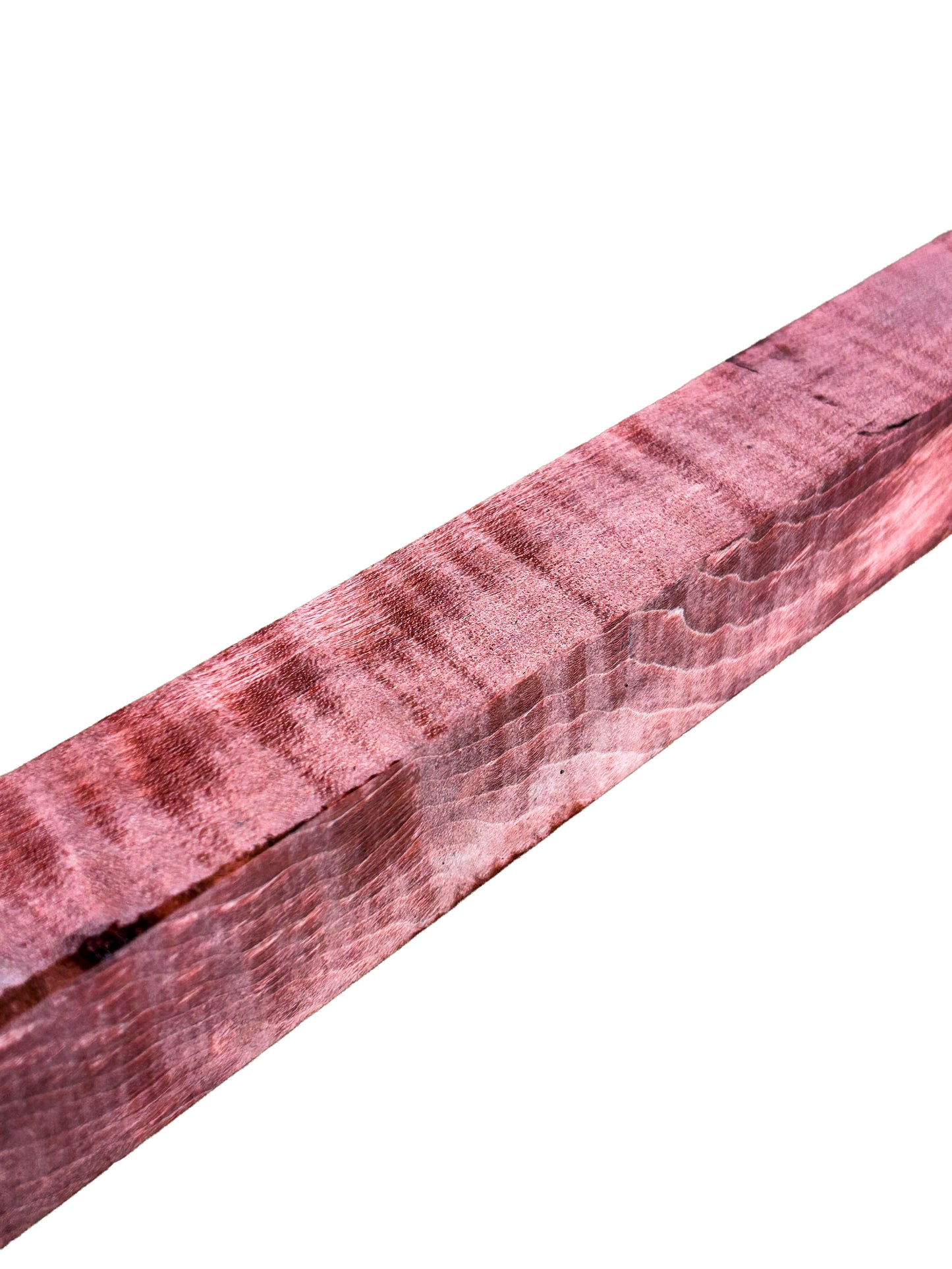 Curly Maple, RED Epoxy and Dyed European Turning squares - 18" x 1.5" x 1-3/8" WE1089