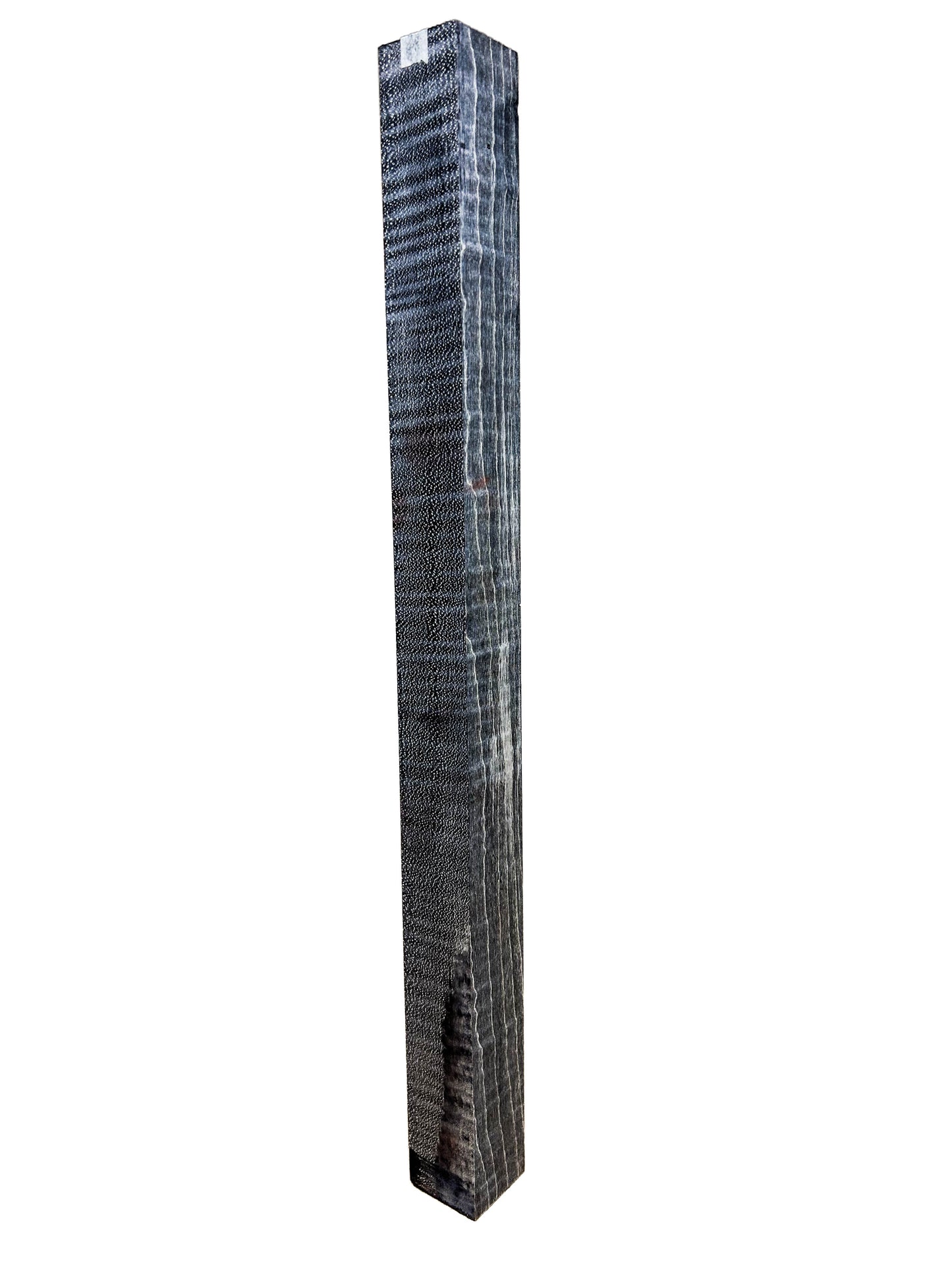 Curly Maple, BLACK Epoxy and Dyed European Turning squares - 18" x 1.5" x 1-3/8" WE1090
