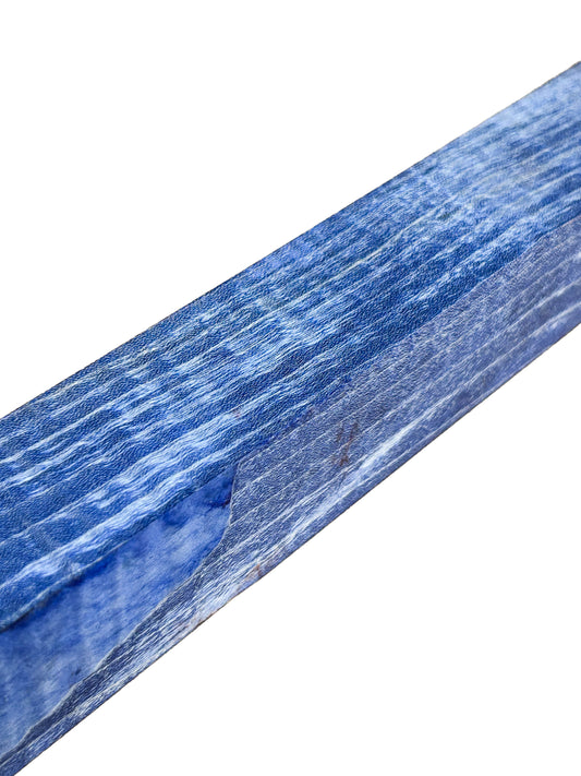 Curly Maple, BLUE Epoxy and Dyed European Turning squares - 18" x 1.5" x 1-3/8" WE1091