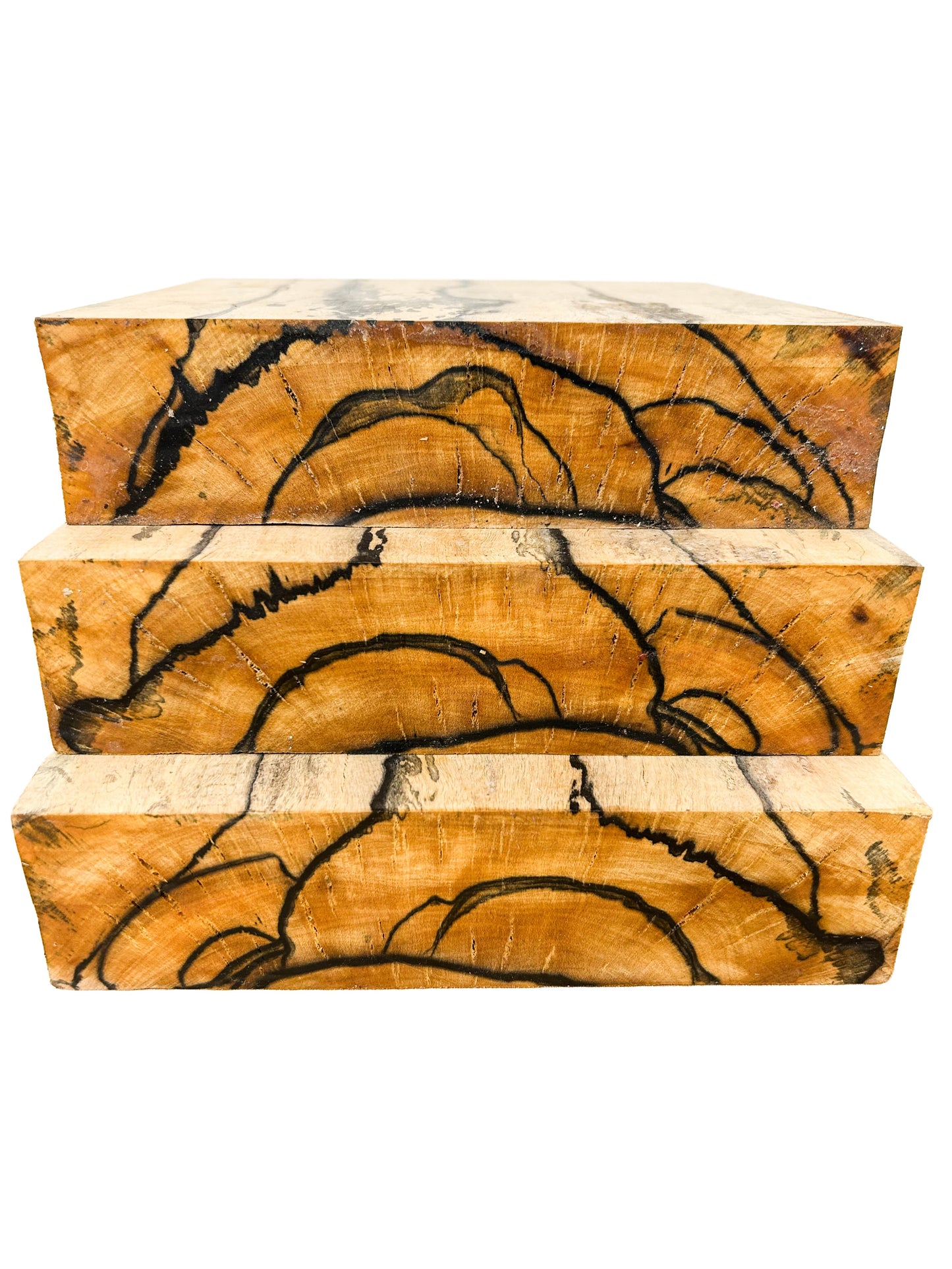 Ebony, Black & White/Pale Moon Striking lumber - 7" x 7" x 1.75" WE1092