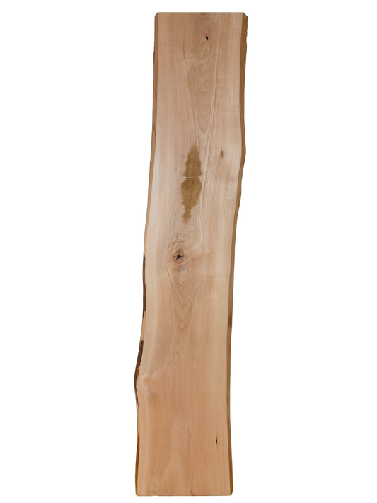 Pearwood, Swiss KD Live Edge Lumber - 48" x 9-9.75" x .75" WE1102