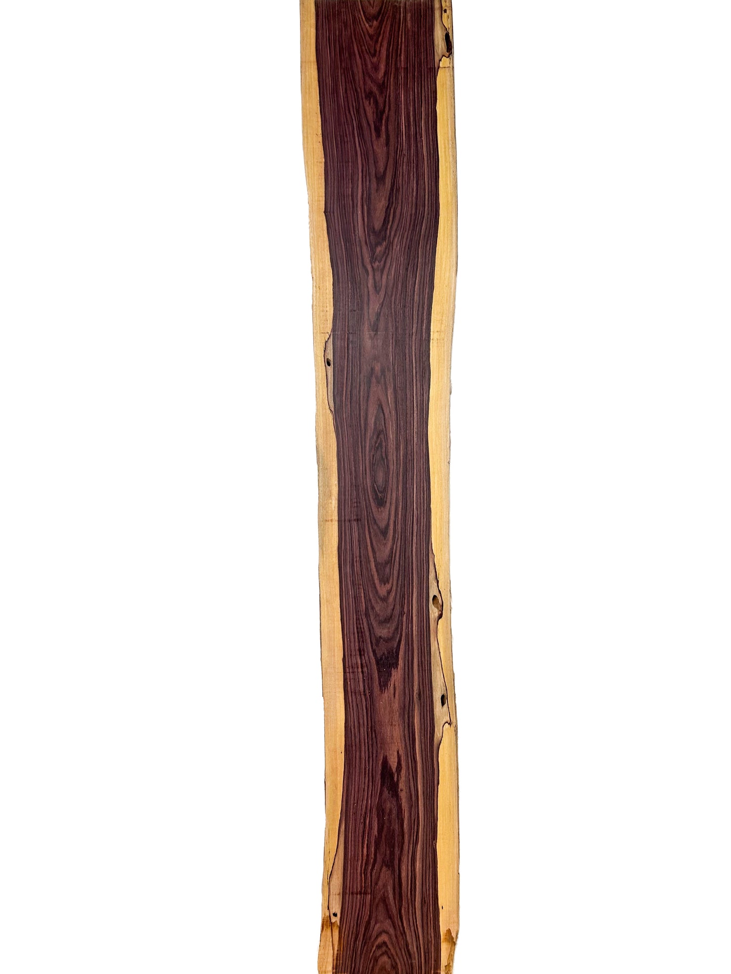 Kingwood, Brazilian EXQUISITE LIVE EDGE Lumber - 52" x 7-8" x 3/4" WE1108