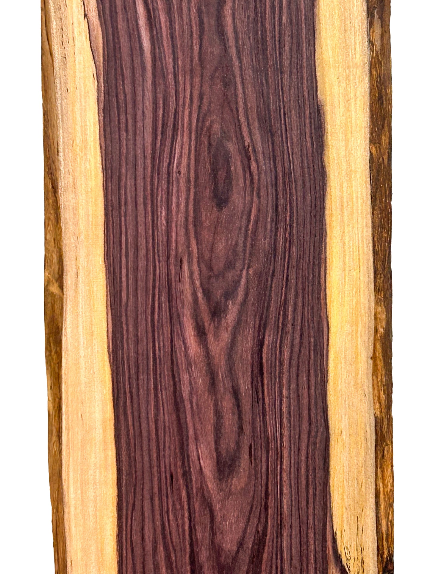 Kingwood, Brazilian EXQUISITE LIVE EDGE Lumber - 52" x 7-8" x 3/4" WE1108