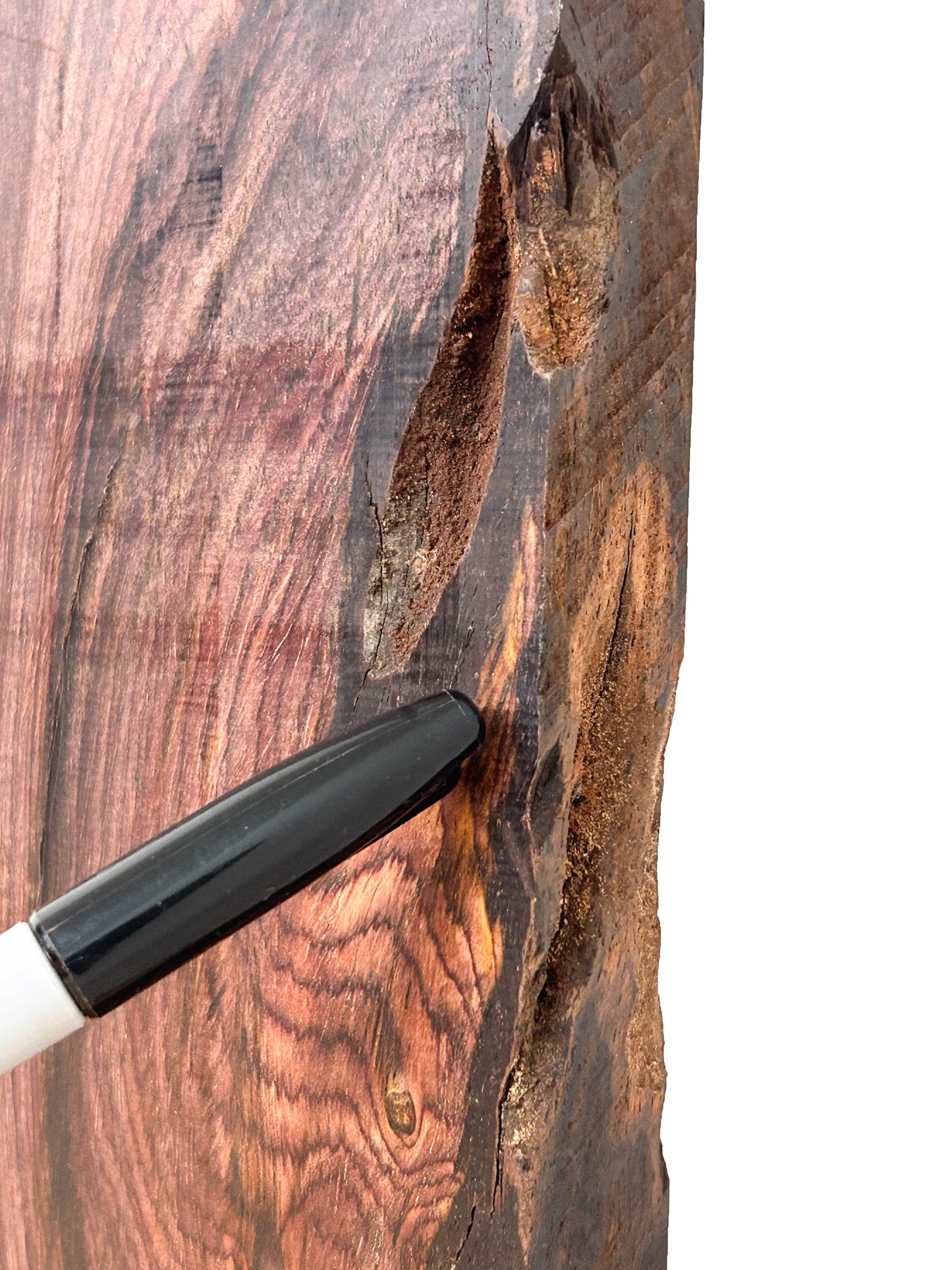 Cocobolo FIGURED Lumber - 47.5" x 6.5" x 3/4" WE1112