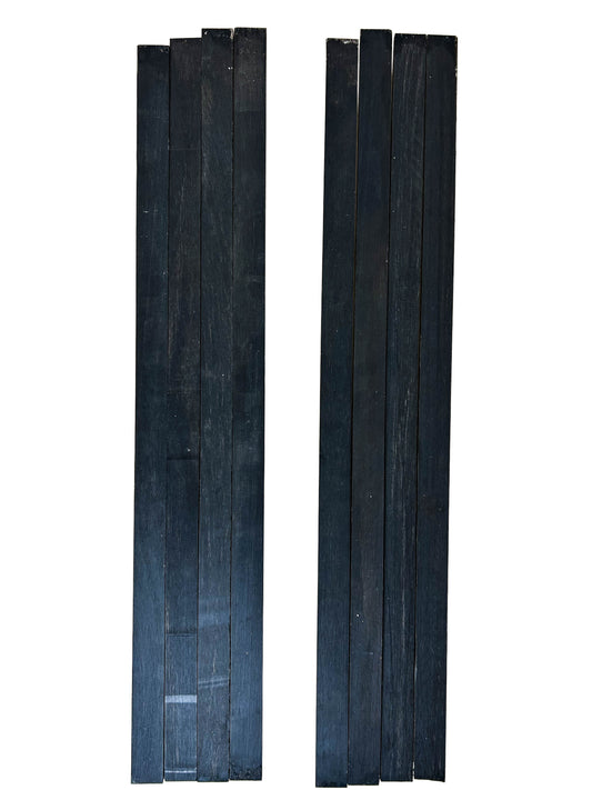Ebony, Gabon Jet Black Bindings - 24"x 1"x 1/8" (4 pcs.) WE1173
