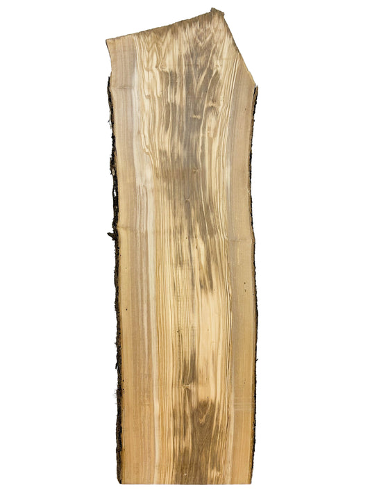 OLIVEWOOD: Italian Live Edge Figured, Slab 37"x 11"x 1" - WE1180