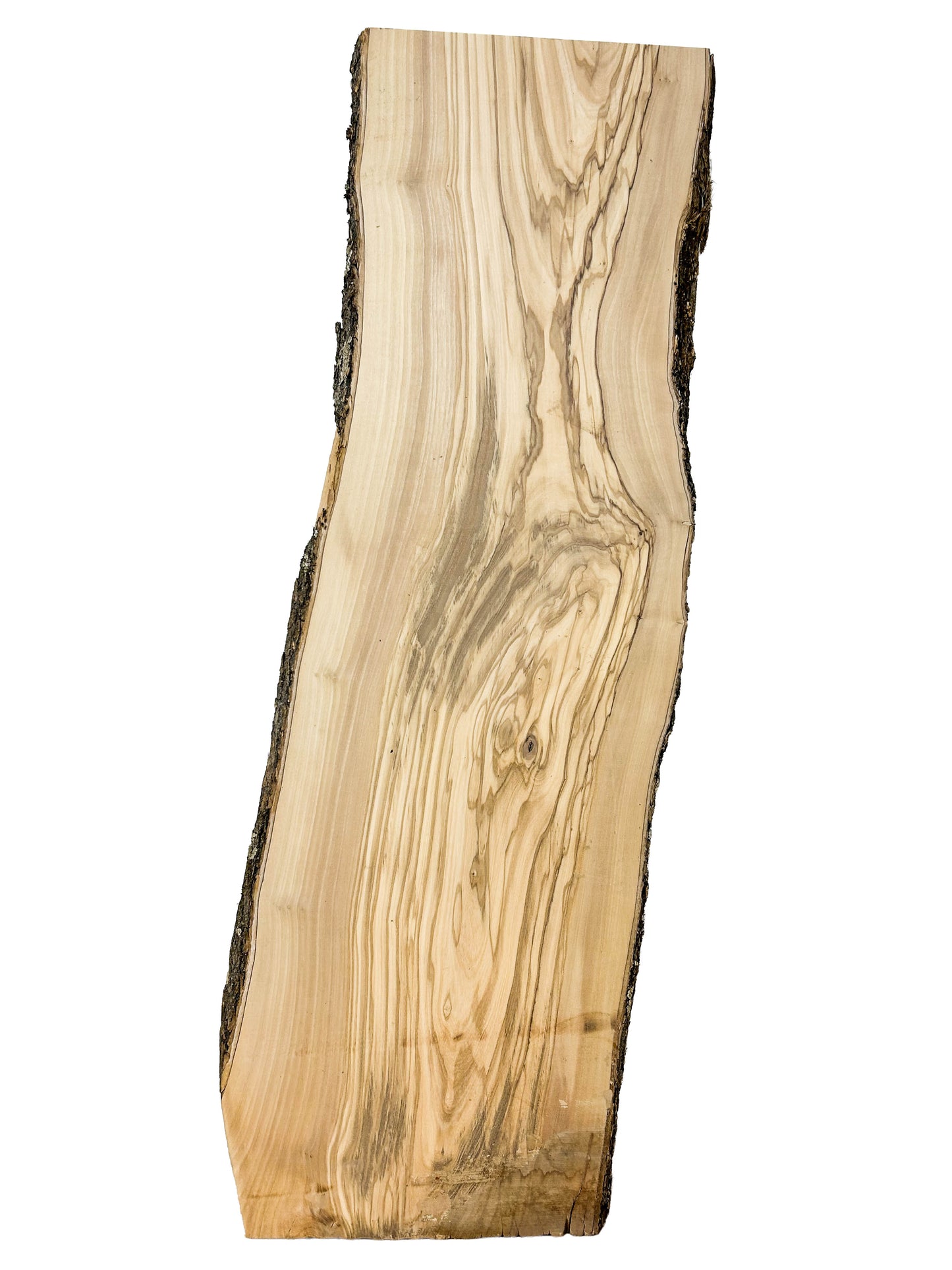 OLIVEWOOD: Italian Live Edge Figured, Slab 36"x 10.5-12"x 1" - WE1181