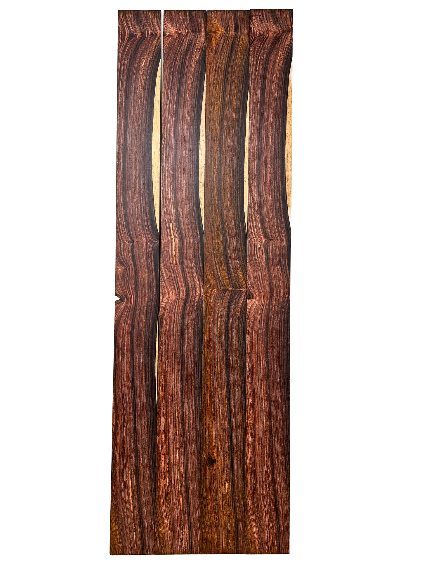 Cocobolo, Highly Figured Thins - 37" x 3" x 1/8"  WE1186