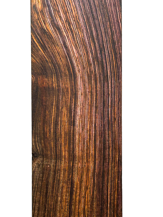 Cocobolo FIGURED Lumber - 42.25" x 3-1/8" x 1" WE1188