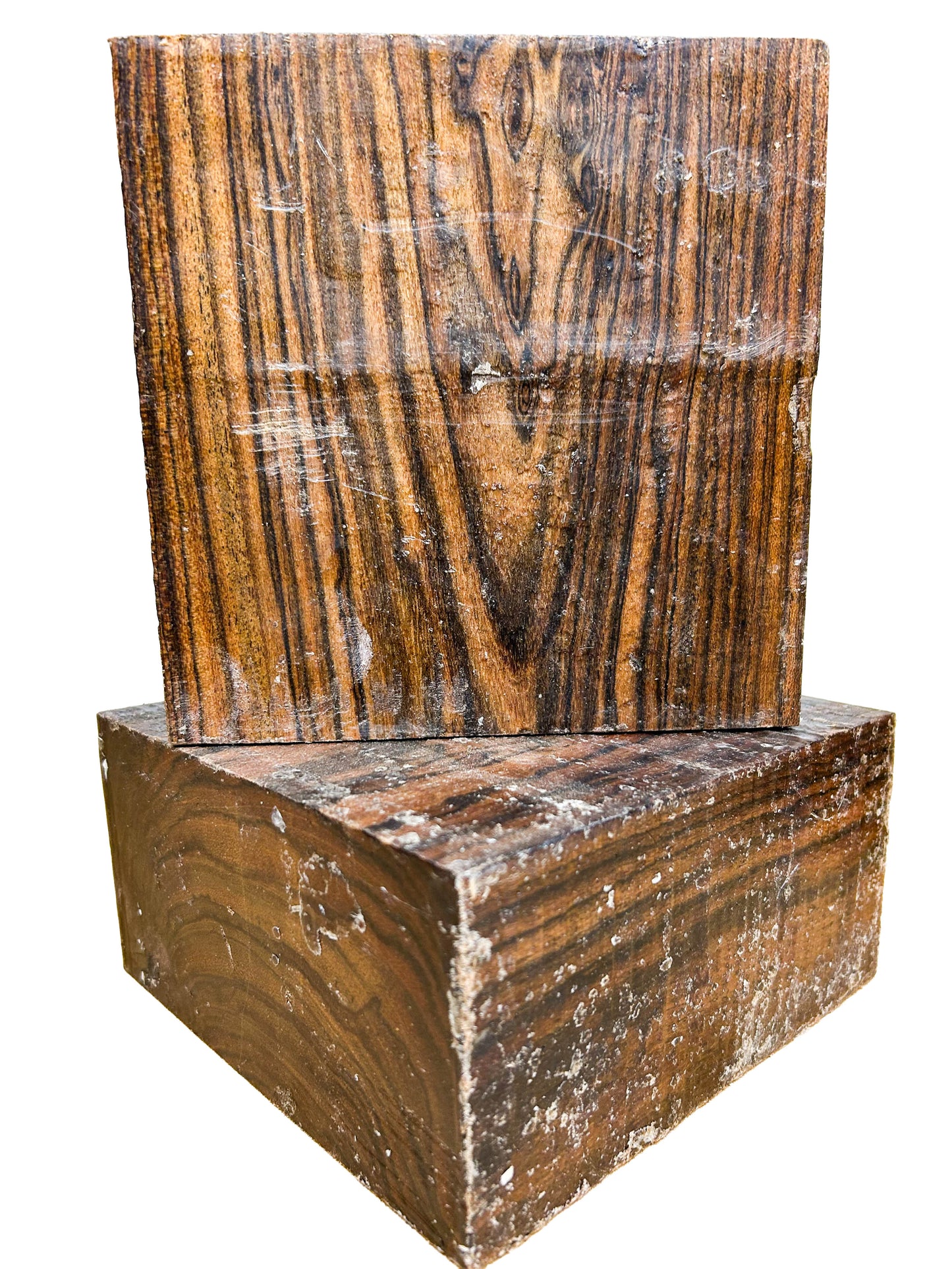 Bocote FIGURED Bowl Blanks, fully waxed - 6" x 6" x 3" WE1195