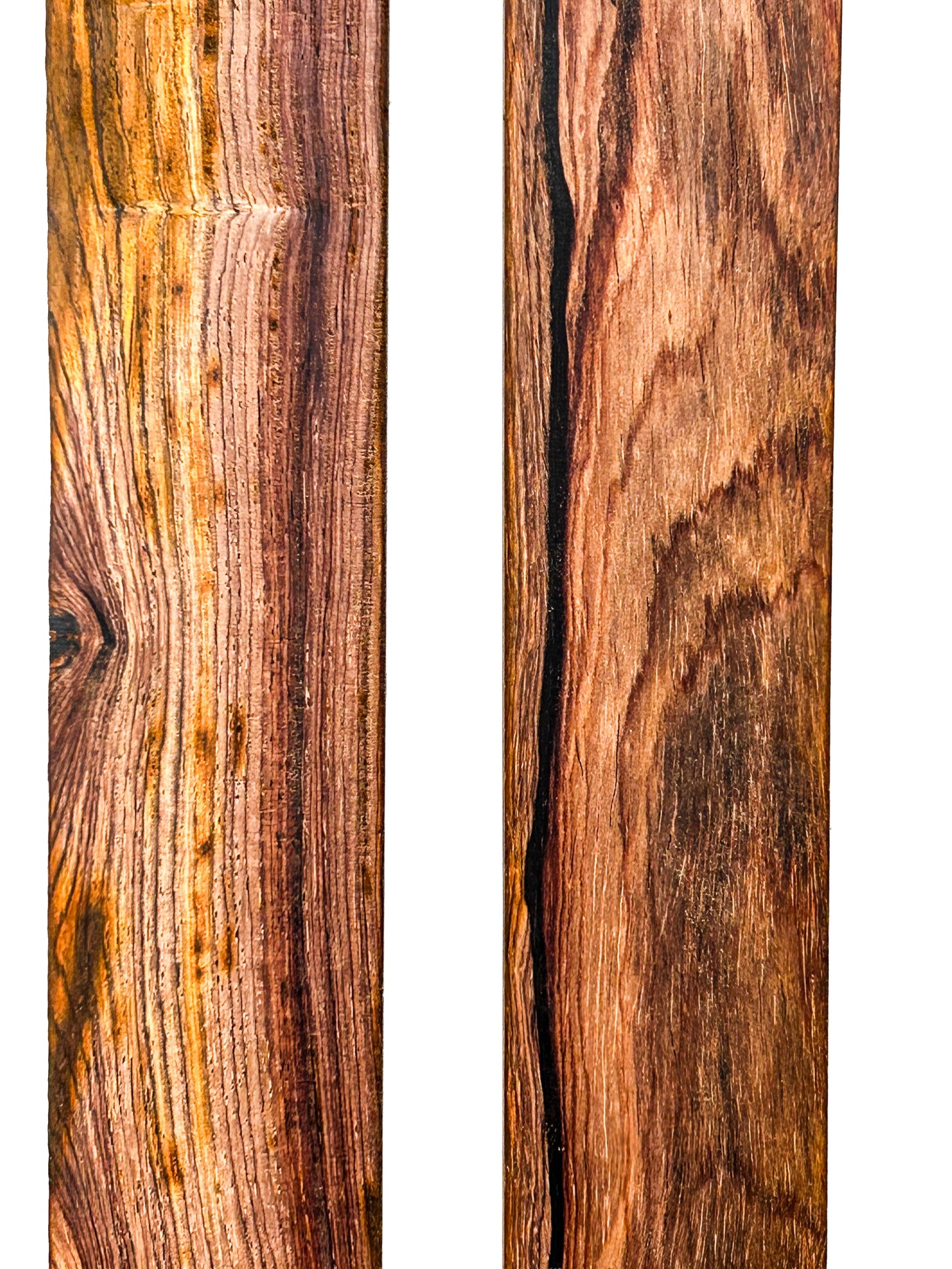 Cocobolo, Highly Figured Thins - 24" x 2 x 1/4"  WE1244