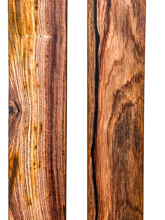 Cocobolo, Highly Figured Thins - 24" x 2 x 1/4"  WE1244