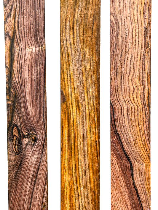 Cocobolo, Highly Figured Thins - 30" x 2 x 1/4"  WE1245