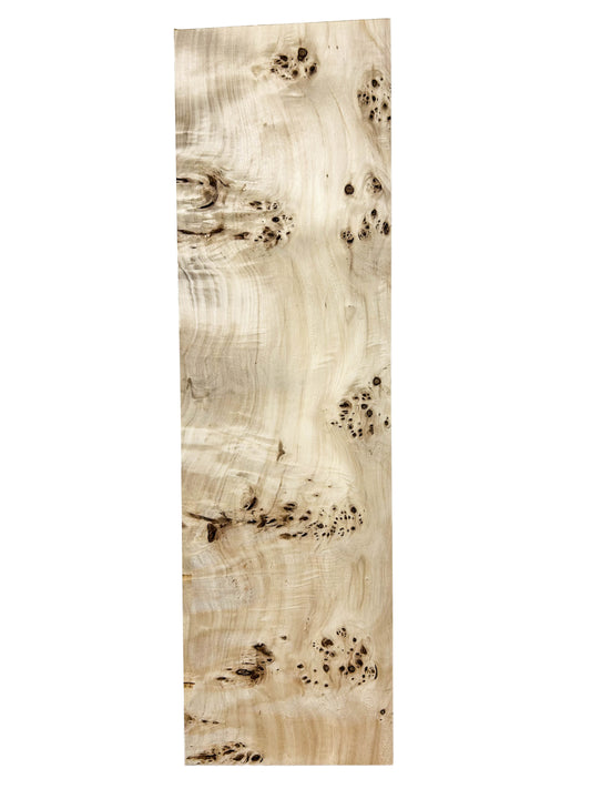 Mappa, European Burl HIGH FIGURE lumber - 24.25" x 7" x 3/4" - WE1285