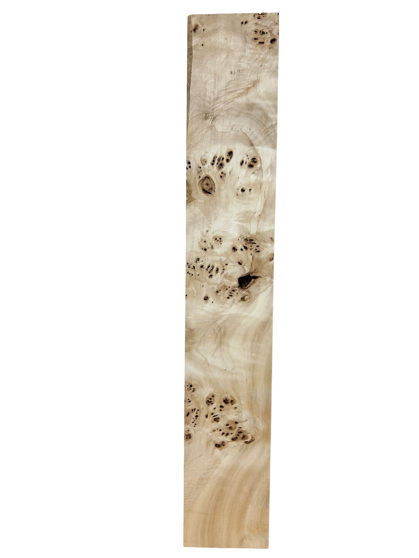 Mappa, European Burl HIGH FIGURE lumber - 24" x 4" x 3/4" - WE1287