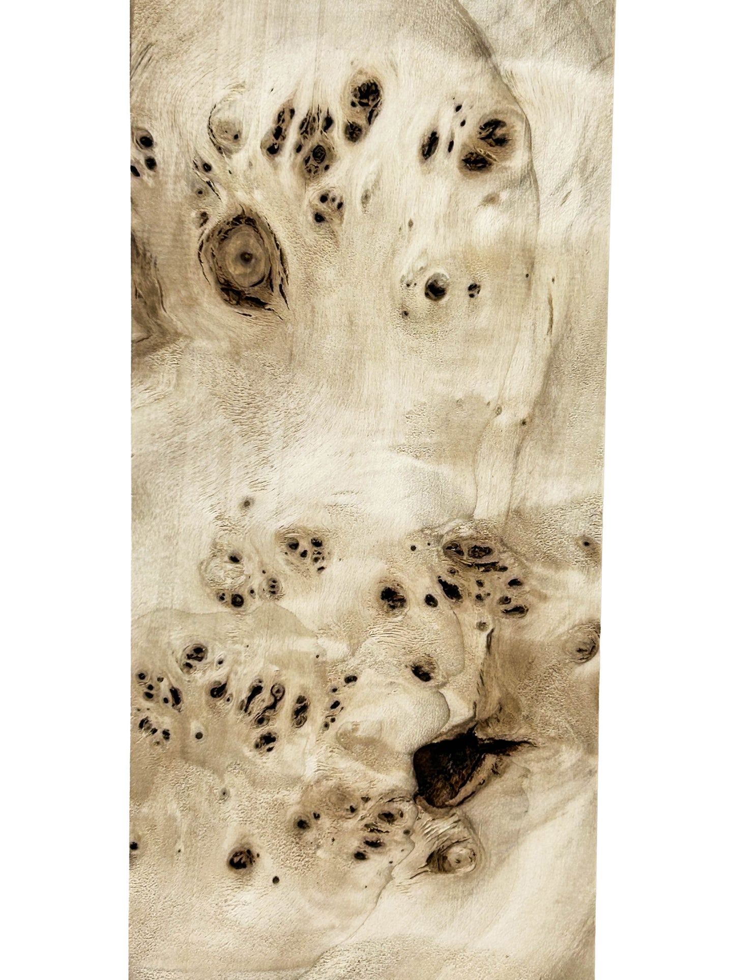 Mappa, European Burl HIGH FIGURE lumber - 24" x 4" x 3/4" - WE1287