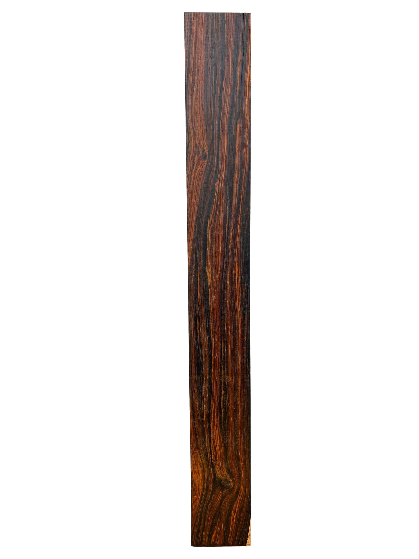 Cocobolo FIGURED Lumber - 22.25" x 2-5/8" x 1" WE1309