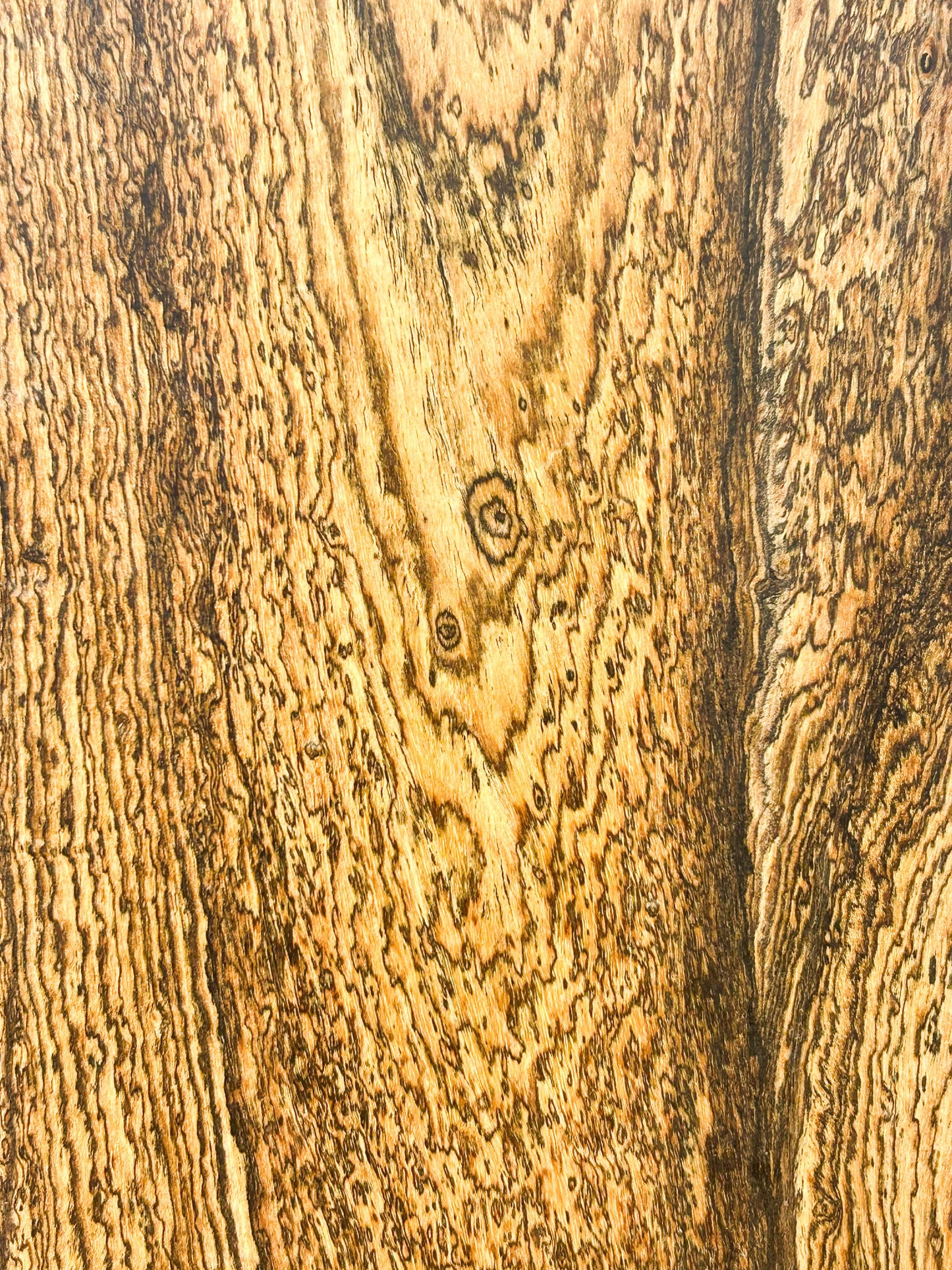 Bocote 4/4 HIGHLY Figured Lumber - 35.25"x 8.25"x 3/4" WE1325