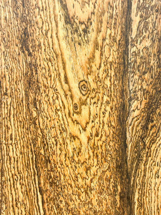 Bocote 4/4 HIGHLY Figured Lumber - 35.25"x 8.25"x 3/4" WE1325