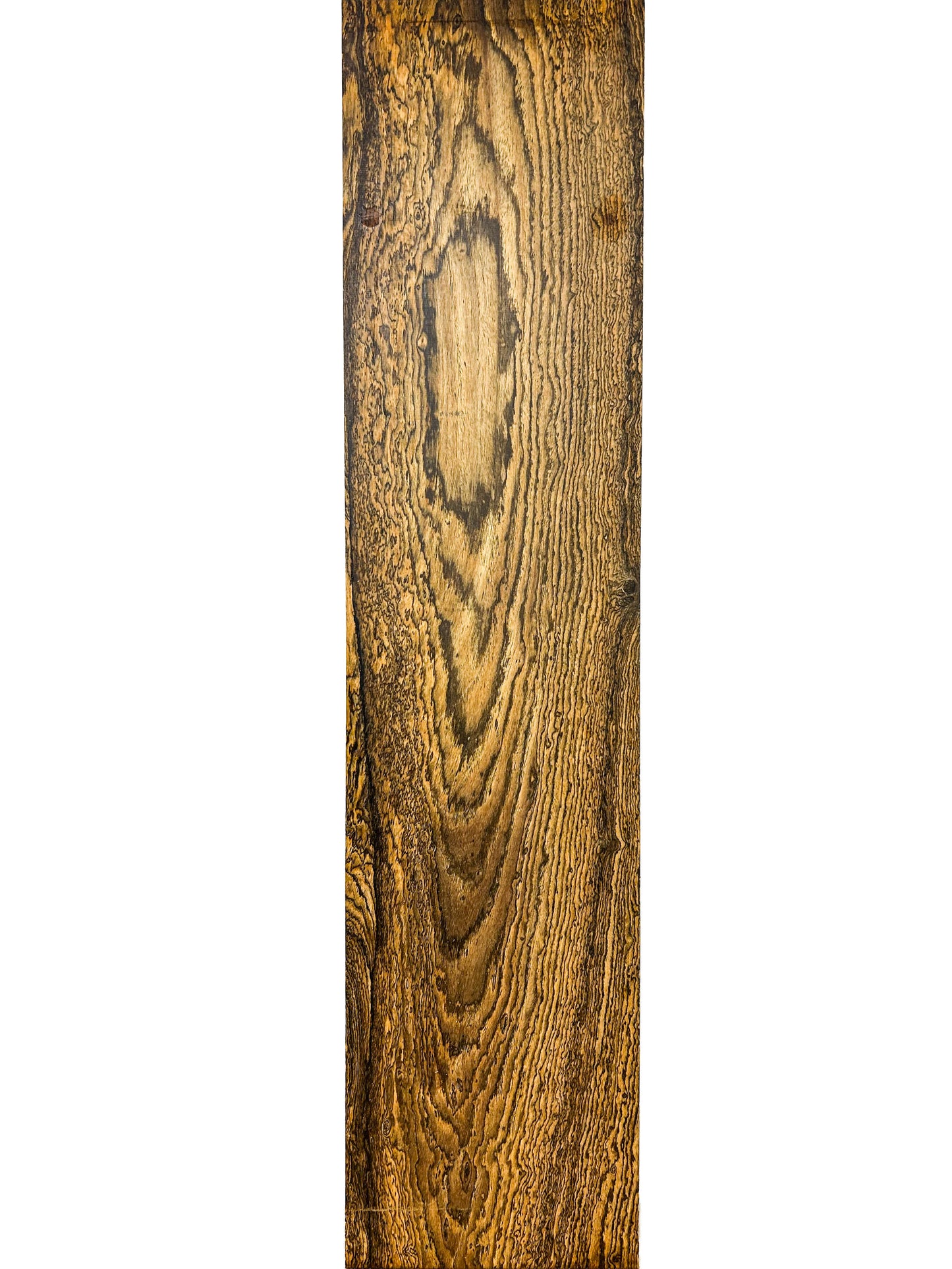 Bocote 4/4 HIGHLY Figured Lumber - 35.25"x 8.25"x 3/4" WE1325