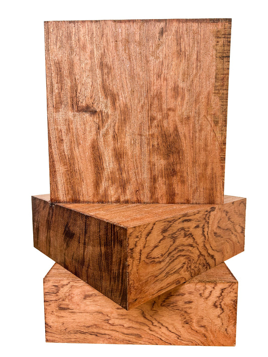 Figured Bubinga Bowl Blank - 8" x 8" x 2-7/8" WE1332