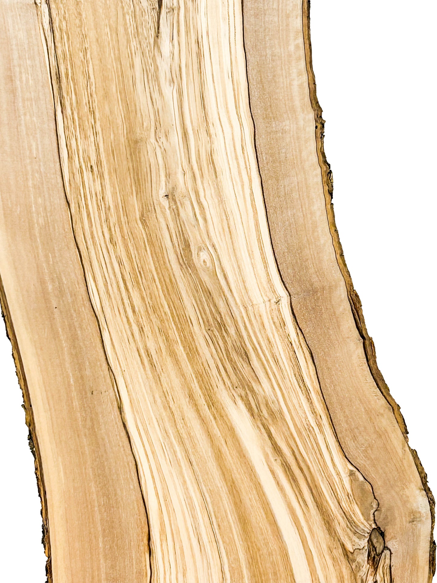 OLIVEWOOD: Italian Live Edge Figured, Slab 39"x 8-9"x 3/4" - WE1348