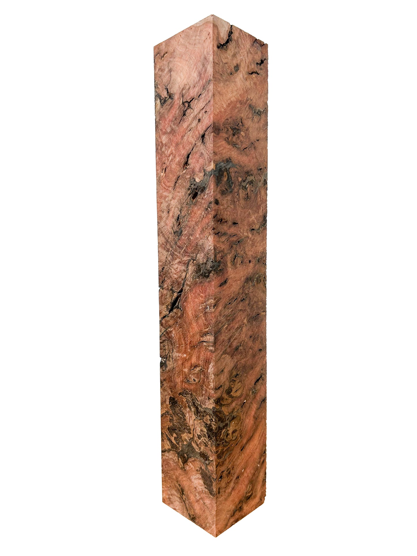 Australian Western Red Box Burl Pool Cue/Spindle/Turning Blank - 14-7/8"x2.5"x2.5" WE1361