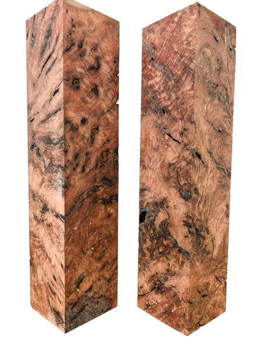 Australian Western Red Box Burl Pool Cue/Spindle/Turning Blank - 11.5"x2-5/8"x2-5/8" WE1362
