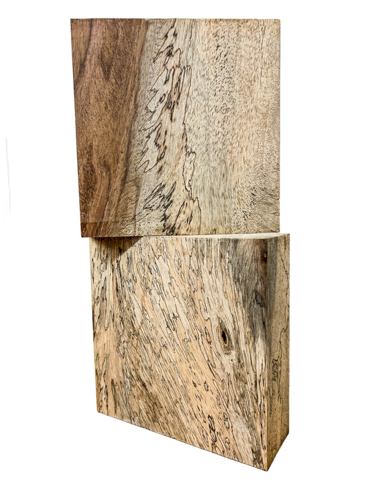 Spalted Figured Jatoba Bowl Blank - 6" x 6" x 2" WE1402