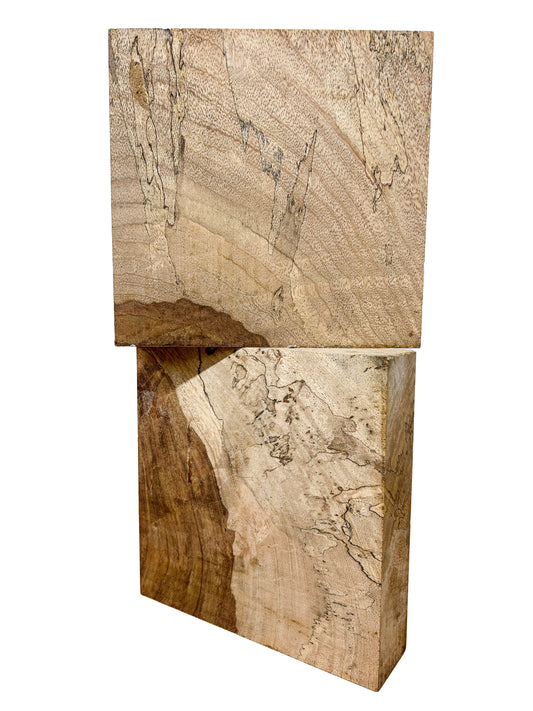 Spalted Figured Jatoba Bowl Blank - 8" x 8" x 2" WE1403