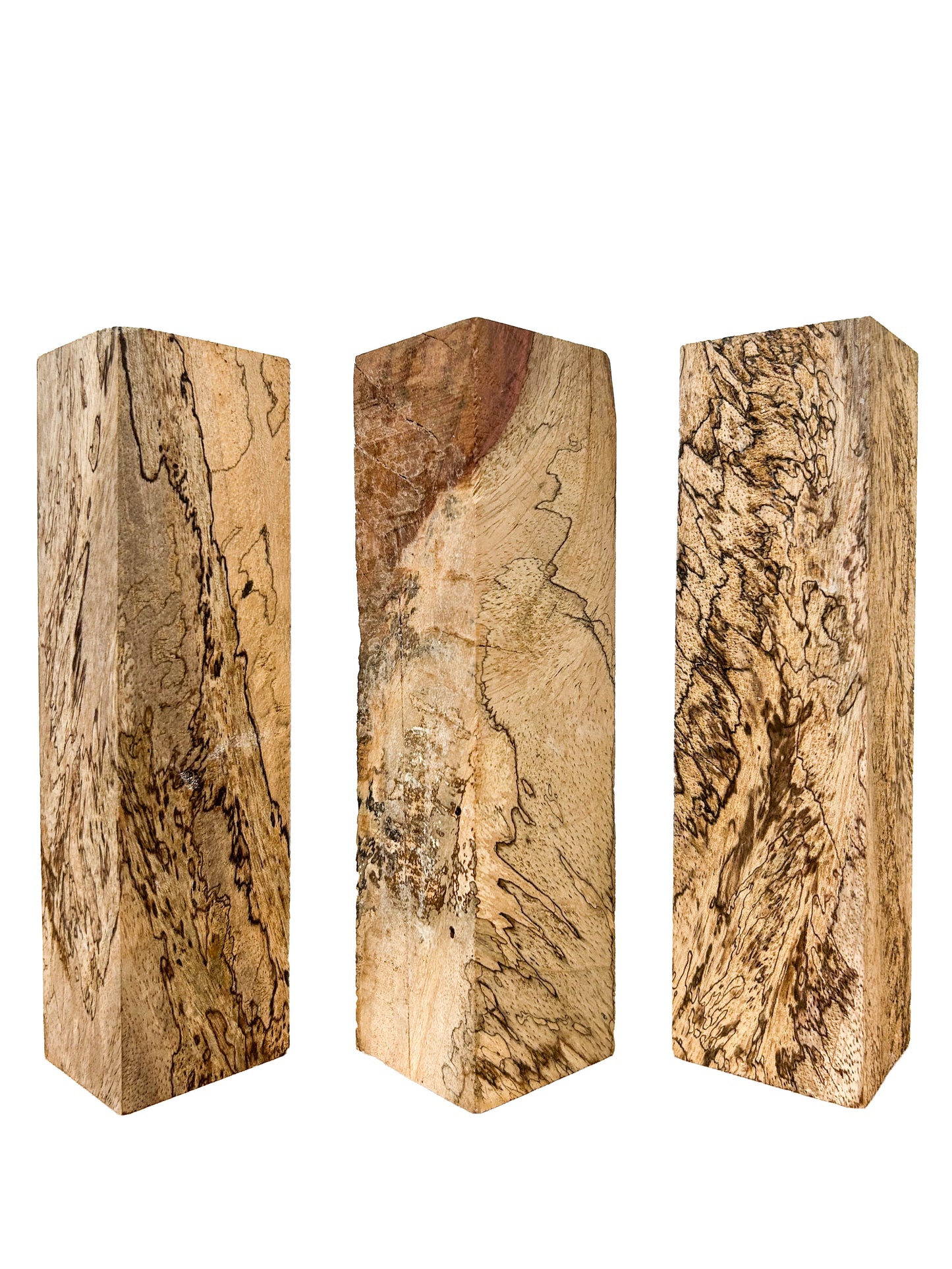 Spalted Figured Jatoba Turning Square/Spindle - 8" x 2" x 2" WE1408