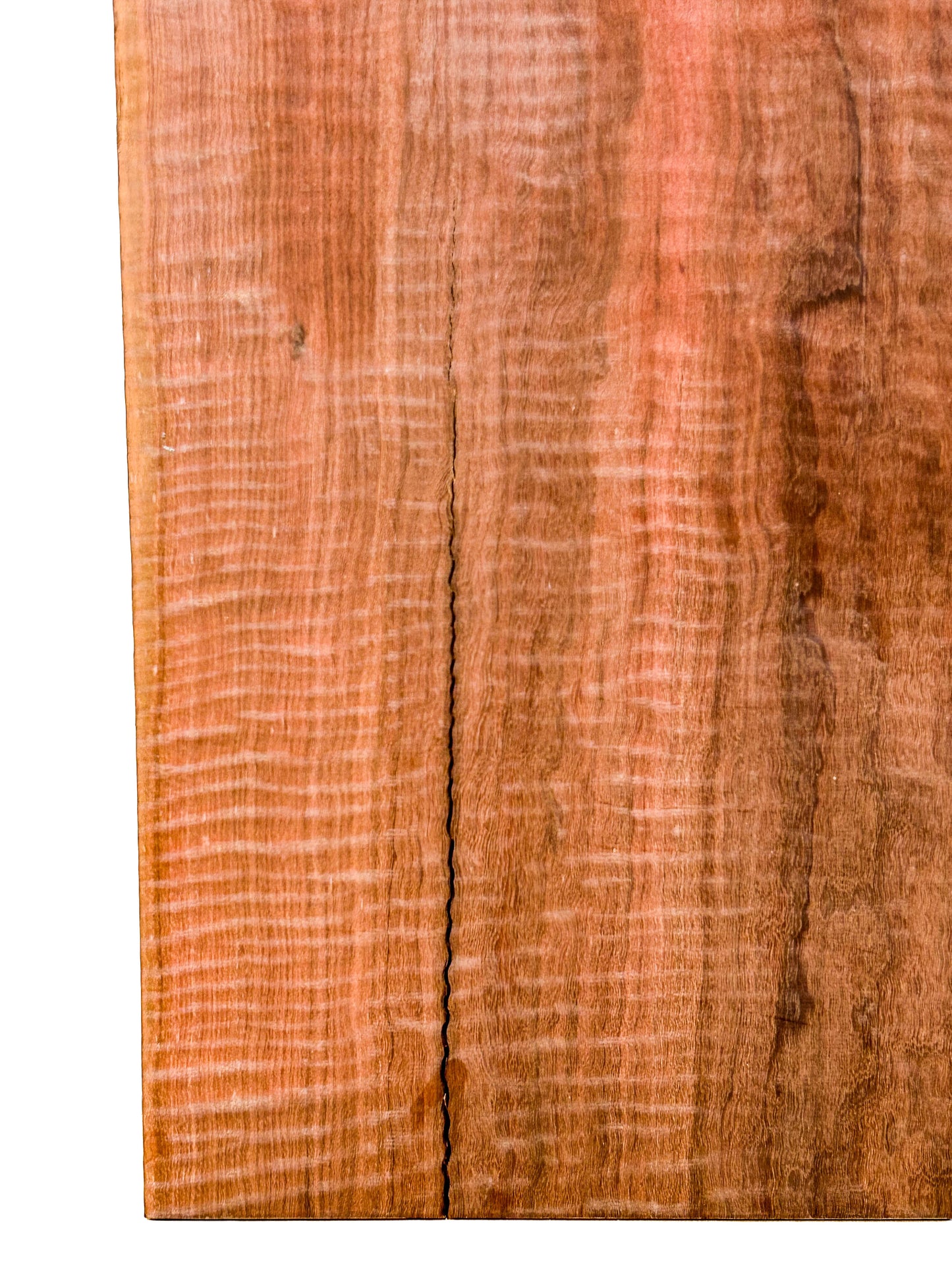 Massaranduba, Brazilian Redwood WIDE tight curl - 37"x 14-7/8"x 3/4"  WE1429