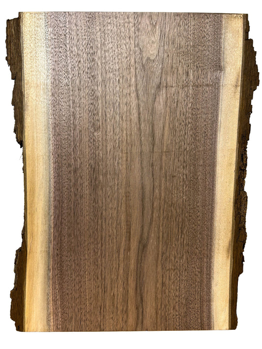 Walnut, American Live Edged lumber - 18" x 9-13" x 1" WE1463