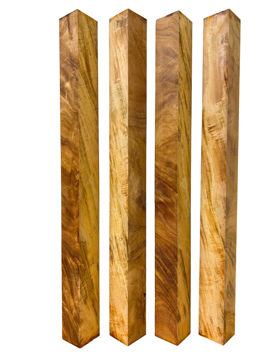 Garapa, Brazilian CROTCH Turning Blanks - 18"x 1.5"x 1.5"  WE1479