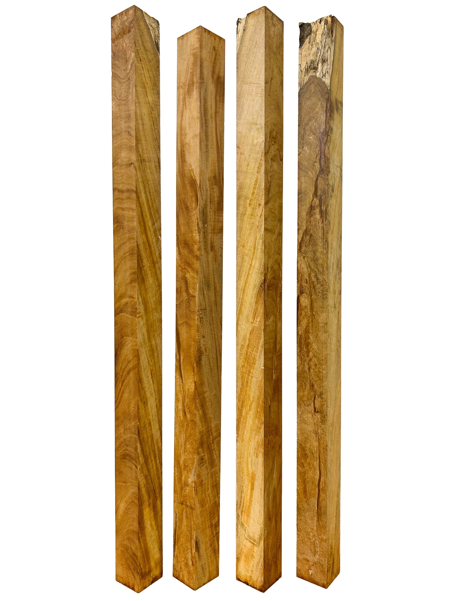 Garapa, Brazilian CROTCH Turning Blanks - 24"x 1.5"x 1.5"  WE1480