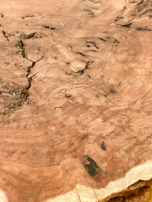 Australian Western Red Burl Slice - 20" x 19" x 1.75" WE1483