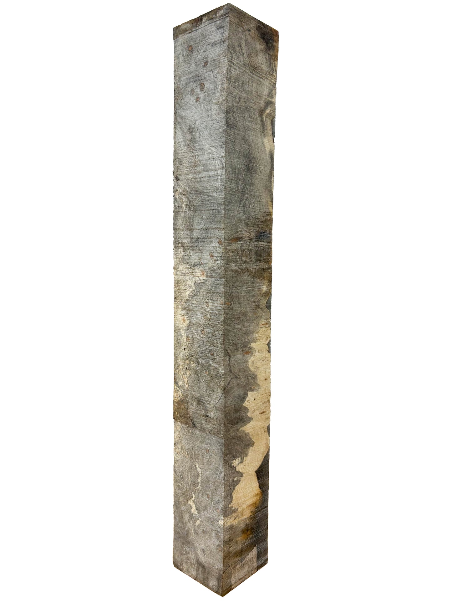 Buckeye Burl, American Epoxied Turning Square - 14.25" x 1-7/8" x 1-7/8" WE1486
