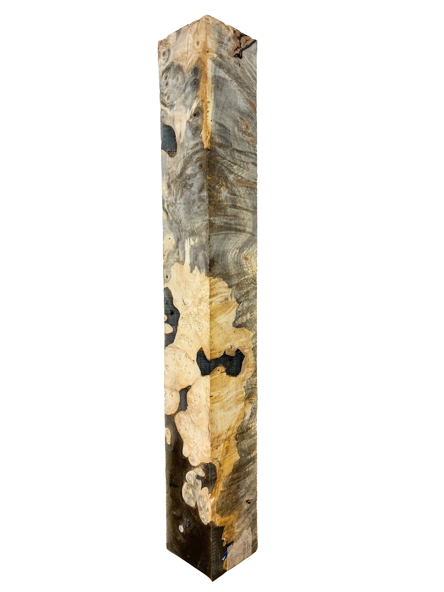 Buckeye Burl, American Epoxied Turning Square - 14.25" x 1-7/8" x 1-7/8" WE1486