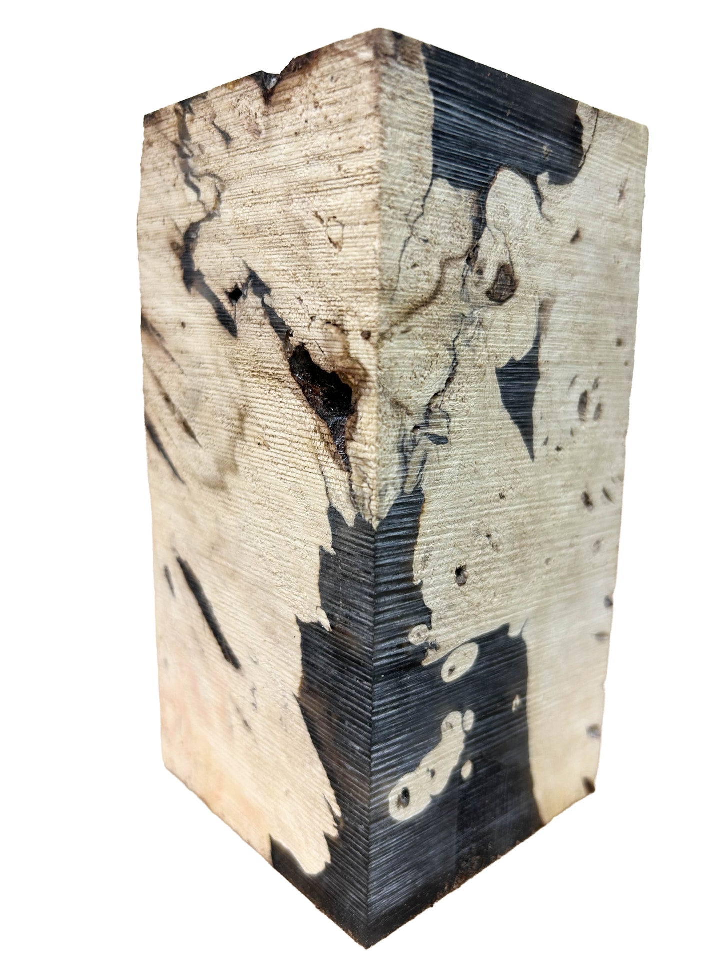 Buckeye Burl, American Epoxied Turning Square - 5.5" x 2.75" x 2.75" WE1488