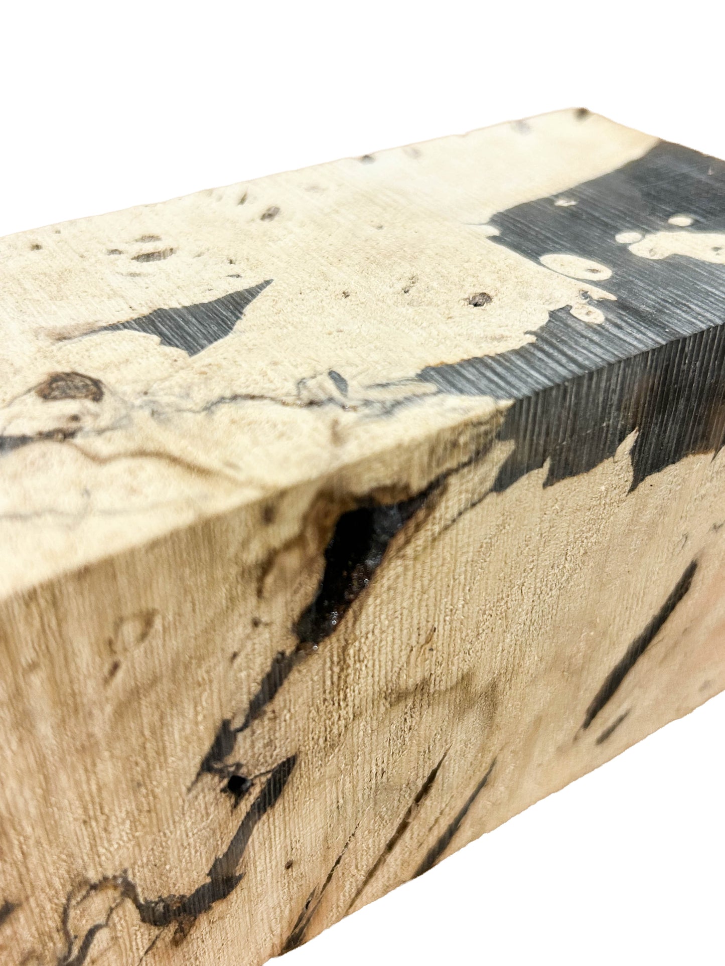 Buckeye Burl, American Epoxied Turning Square - 5.5" x 2.75" x 2.75" WE1488