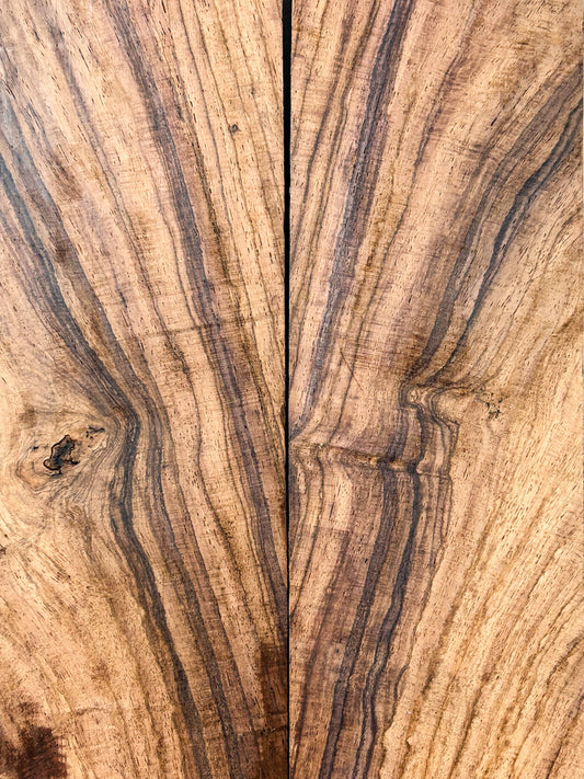 Rosewood, Nicaragua Figured Book-matched Lumber - 36.25" x 4.25" x 1.25" - WE1514