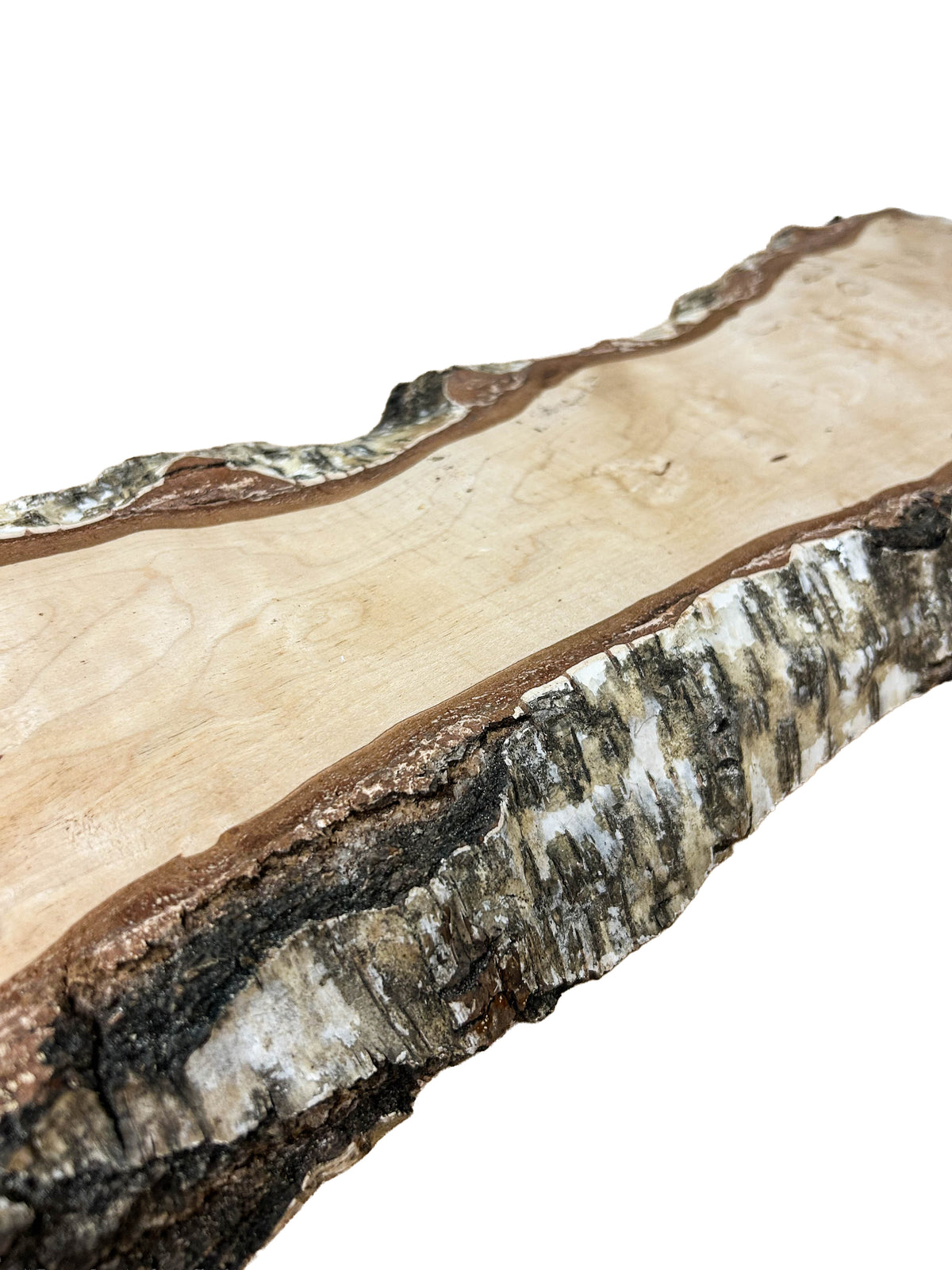 Birch, Masur/Karelian Live Edge- 26" x 8" x 1-7/8" WE1518