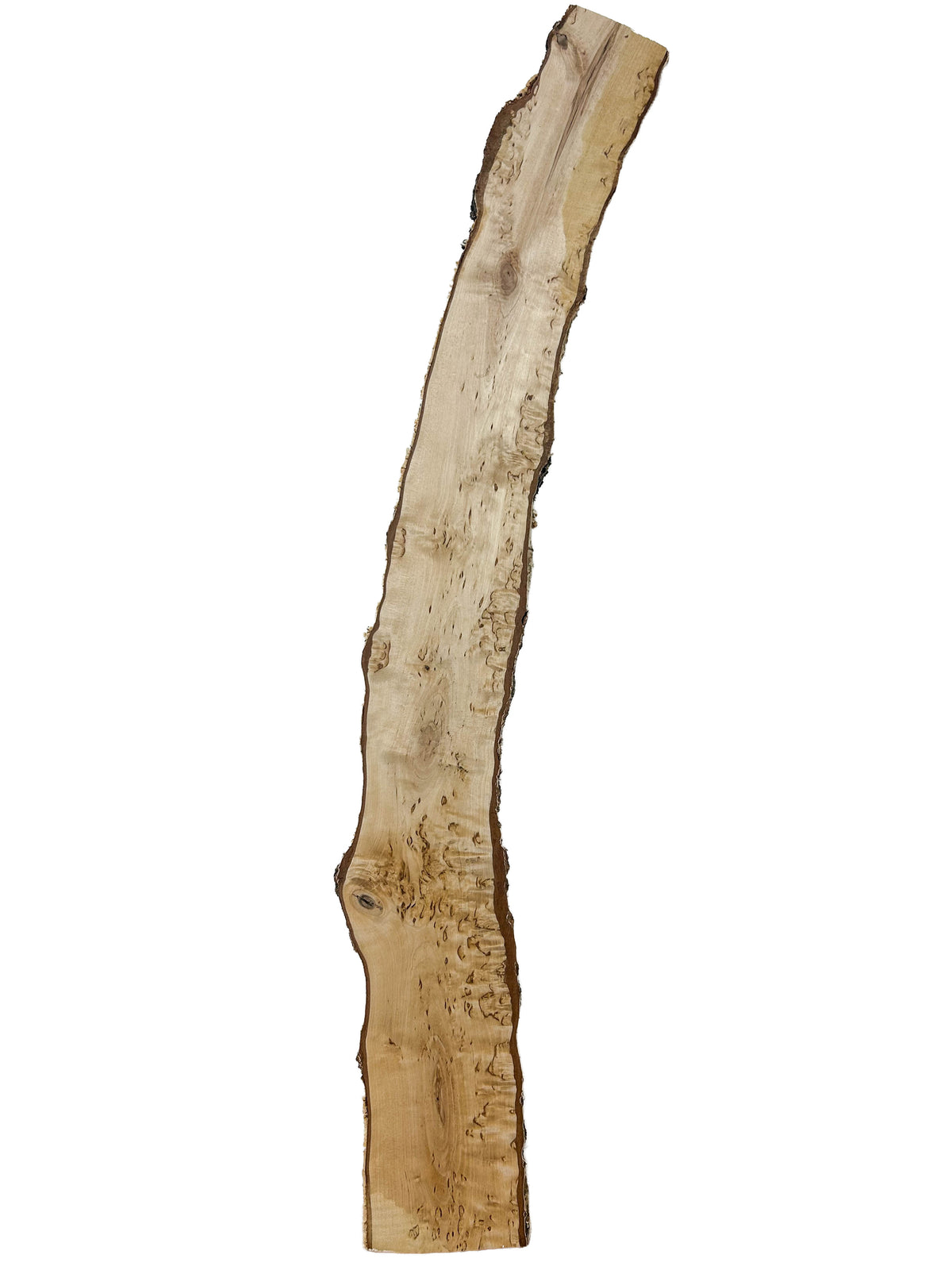 Birch, Masur/Karelian Live Edge - 33" x 4" x 1-1/8" WE1523