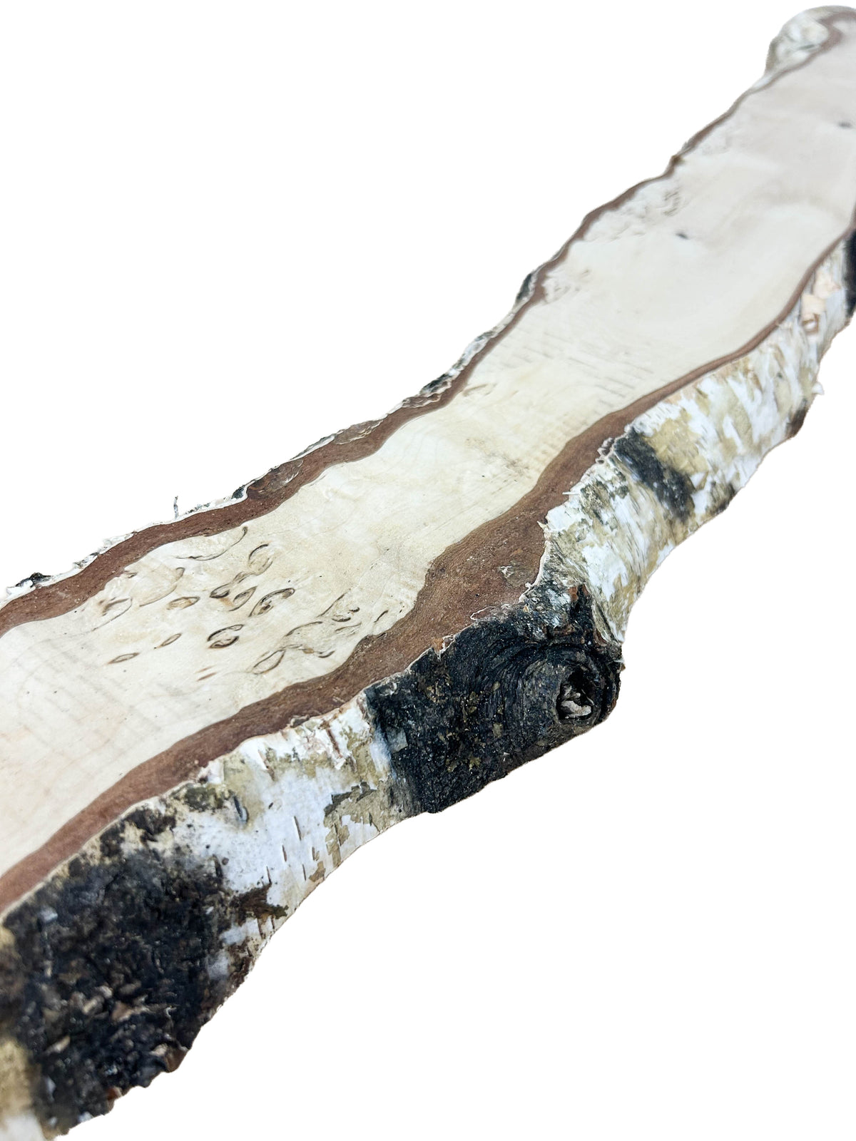 Birch, Masur/Karelian Live Edge - 33" x 4" x 1-1/8" WE1523